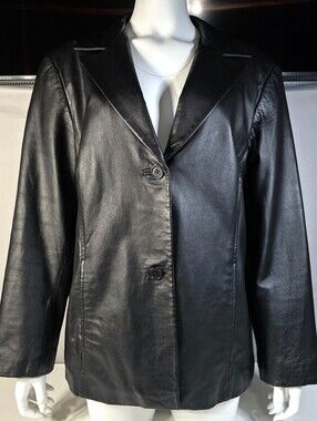 Terry Lewis Vintage Classic Luxuries Lamb leather blazer Size 1X